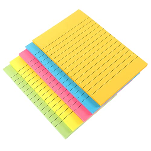 KICHOUSE Selbstklebende Memo Pads Leuchtenden mit Linierten Notizaufklebern für Schule und Büro für Erinnerungen und Notizen Einfach zu Verwenden und Tragbar von KICHOUSE