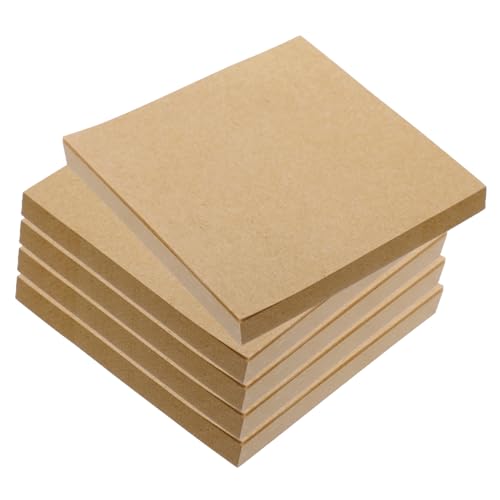 KICHOUSE Selbstklebende Memo Pads Tragbare Notizblöcke für To Do Listen Kreative Haftnotizen für Schule Büro und Zuhause Kraftpapier Blanko Platzsparend von KICHOUSE
