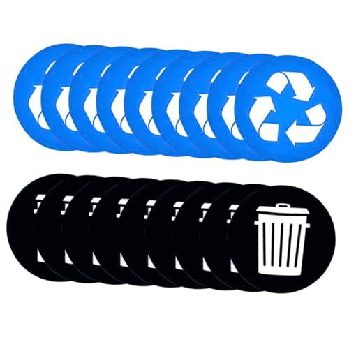 KICHOUSE Selbstklebende Mülltonnen Aufkleber Recycling Labels für Abfalltrennung Müllsortierung Wiederverwendbar Sichtbar für Innen Außen KICHOUSE Selbstklebende Mülltonnen Aufkleber Recycling Labels für Abfalltrennung Müllsortierung Wiederverwendbar Sichtbar für Innen Außen von KICHOUSE