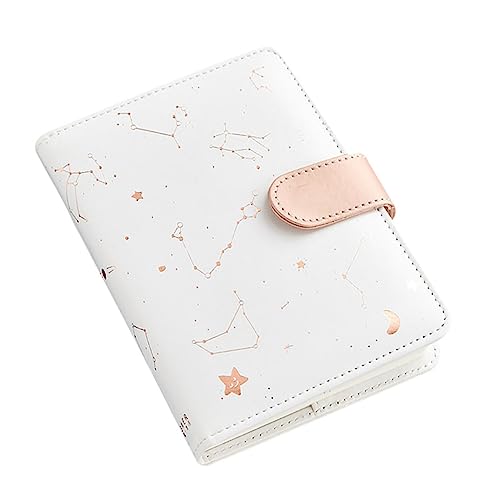KICHOUSE Snap Notebook Notizbücher Reiseschreibheft Zeitschrift für Mädchen Tagebuch mit Schüler Notizblöcke Tagebücher für Studenten Notizblock aufnehmen Papier Weiß Zufällige Farbe von KICHOUSE