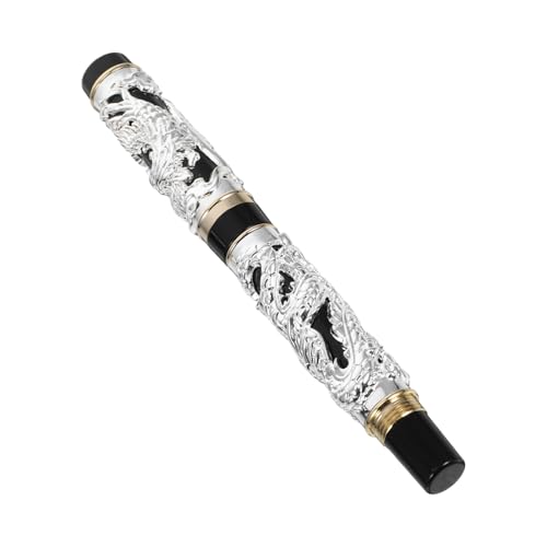 KICHOUSE Stil Füllfederhalter aus Zinklegierung Einzigartige Kalligraphie Feder Feine Spitze für Fließendes Schreiben Leichter Retro Drachen Stift für Künstler und Schreiben KICHOUSE Stil Füllfederhalter aus Zinklegierung Einzigartige Kalligraphie Feder Feine Spitze für Fließendes Schreiben Leichter Retro Drachen Stift für Künstler und Schreiben von KICHOUSE
