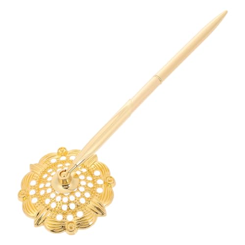 KICHOUSE Stilvoller Kugelschreiber mit Halter Eleganter Metall Stift für Hochzeiten Gästebücher Business Events Stabiler Stand Komfortables Schreiben Reibungsloser Tintenfluss von KICHOUSE