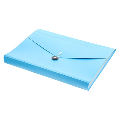 KICHOUSE Test papier Clip Orgel tasche Ordner Büroorganisator Dateiorganisator in legaler Größe Erweiterung von Aktentaschen Erweiterung des Dateiorganisators pp Sky-blue von KICHOUSE