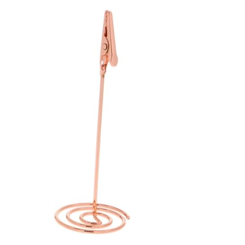 KICHOUSE Tischnummernhalter aus Kreative Menüclips für Hochzeiten Partys und Roségold für Tischkarten und Fotopräsentationen von KICHOUSE