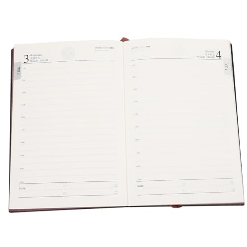 KICHOUSE Tragbarer Planer Notizbuch für Tägliche Planung und Jahreskalender Design für Notizen Reisen und Tagebuchführung von KICHOUSE