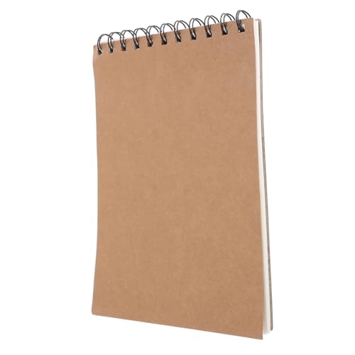 KICHOUSE Tragbares Skizzenbuch Kraftpapier Einband Unliniertes Zeichennotizbuch für Kreative Projekte für Künstler und Anfänger Langlebig und Vielseitig von KICHOUSE
