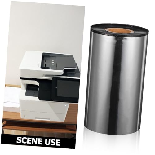 KICHOUSE Wachsbasierte Thermotransferfolie Präzise Barcode druckfolie für Versand und Lager Kompatibel mit Standardetikettendruckern Langlebig und Scharf Druckend Einfache Installation von KICHOUSE