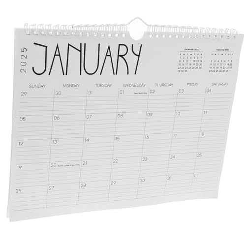 KICHOUSE Wandkalender Monate Monatlicher Planerkalender mit Notizblöcken für Büro und Zuhause Druckqualität von KICHOUSE