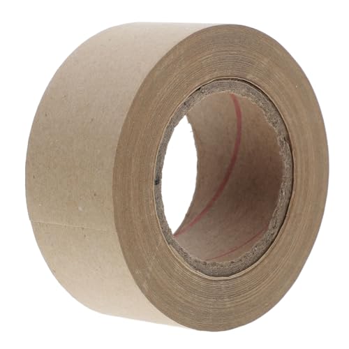 KICHOUSE Wasseraktiviertes Verpackungspapierklebeband Stark Haftendes Packband aus Papier Schadstofffrei für Versand Malerarbeiten und DIY Wasserlöslich Reißfest Präzise Anwendung von KICHOUSE