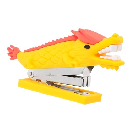 KICHOUSE Xiaolong Hefter Nähhefter Hefter Für Klassenzimmer Hefte Für Schreibtisch Kompakter Hefter Kleiner Hefter Mini Kleiner Hefter Aus Metall Persönlicher Hefter Pvc-weichkleber Gelb von KICHOUSE