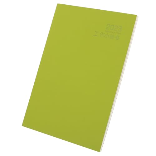 KICHOUSE Zeitmanagementbuch Kalenderplaner Planblock Terminplaner Kalender-Notizbuch wöchentlich Arbeitskalender Datum Notizblock Zeitplan Buch Schulplaner Kunstleder Green von KICHOUSE