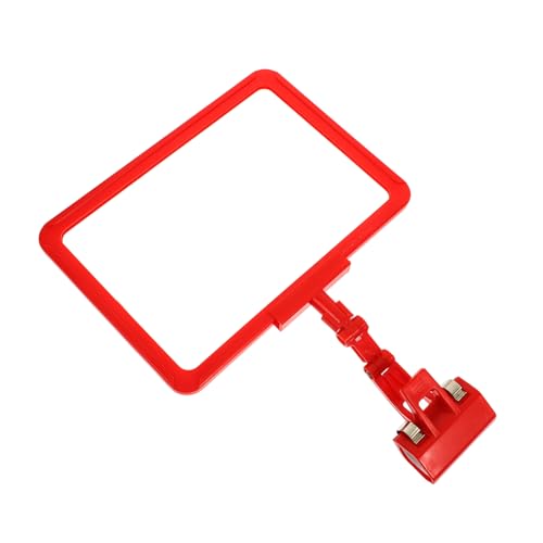KICHOUSE anzeigetafel werbetafel werbung Magnetischer Regalschildhalter Halter für Werbeetiketten Magnetische Etikettenhalter für den Einzelhandel magnetischer Regaletikettenhalter Abs rot von KICHOUSE