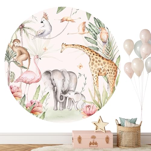 KIDSMOOD - Wandsticker für Kinder- & Babyzimmer Wanddeko für Mädchen & Jungen Aquarell XXL Wandtatoo als Deko für Kinderzimmer Ideale Geschenke für Kinder und Babys [140 cm] von KIDSMOOD