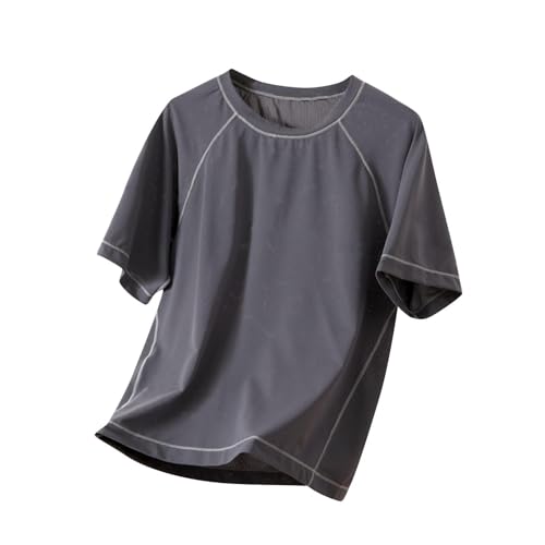 KIDSZJA Clearance Mädchen-Bluse, stilvoll, weiche Baumwollmischung, bequem, leicht, empfindliche Haut, T-Shirt, herunterfallende Schultern, gestreift, atmungsaktiv, Kleidung für Teenager, Netzstoff KIDSZJA Clearance Mädchen-Bluse, stilvoll, weiche Baumwollmischung, bequem, leicht, empfindliche Haut, T-Shirt, herunterfallende Schultern, gestreift, atmungsaktiv, Kleidung für Teenager, Netzstoff von KIDSZJA