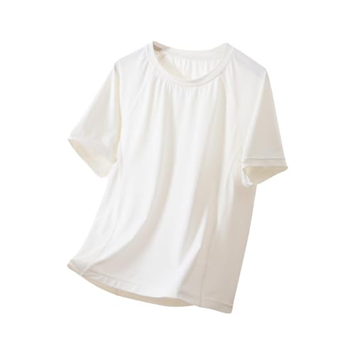 KIDSZJA Clearance Mädchen-Oberteil, Netzstoff, Sport, einfarbig, atmungsaktiv, Rundhalsausschnitt, Sonnenschutz, LSF 50+, praktische Kleidung, kurzärmelig, schulterfrei, Strandtage KIDSZJA Clearance Mädchen-Oberteil, Netzstoff, Sport, einfarbig, atmungsaktiv, Rundhalsausschnitt, Sonnenschutz, LSF 50+, praktische Kleidung, kurzärmelig, schulterfrei, Strandtage von KIDSZJA