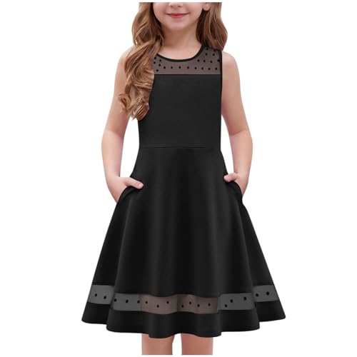 KIDSZJA Clearance Mädchenkleid mit Taschen, plissiert, Sommerkleid, Midi-Kleid, Rundhalsausschnitt, Aline, Swing, Boho, Sommerkleider, ärmellos, Netzstoff, gepunktet, Strandkleider 2025 KIDSZJA Clearance Mädchenkleid mit Taschen, plissiert, Sommerkleid, Midi-Kleid, Rundhalsausschnitt, Aline, Swing, Boho, Sommerkleider, ärmellos, Netzstoff, gepunktet, Strandkleider 2025 von KIDSZJA