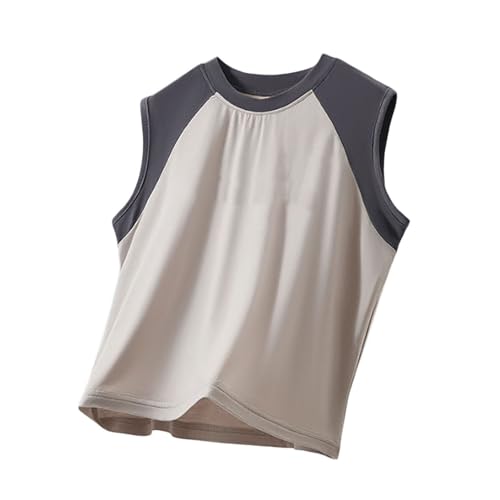 KIDSZJA My Orders Placed By Me Mädchen-Oberteil, 13 Jahre, ärmellos, Camisole mit Farbblock, lässig, locker, bequemer Tanktop, Qiuck-Dry, Netzstoff, Rundhalsausschnitt, athletisch, Sommer, süße KIDSZJA My Orders Placed By Me Mädchen-Oberteil, 13 Jahre, ärmellos, Camisole mit Farbblock, lässig, locker, bequemer Tanktop, Qiuck-Dry, Netzstoff, Rundhalsausschnitt, athletisch, Sommer, süße von KIDSZJA