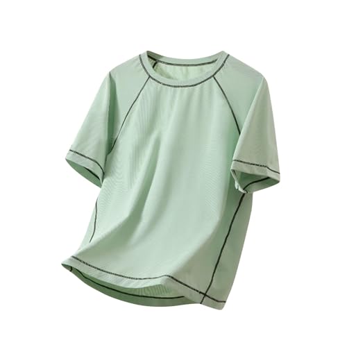 KIDSZJA My Past Orders Tops für Mädchen, gestreift, atmungsaktiv, stilvoll, weiche Baumwollmischung, Kleidung, überschnittene Schultern, Netzstoff, Sport-T-Shirt, bequem, leicht, empfindliche Haut KIDSZJA My Past Orders Tops für Mädchen, gestreift, atmungsaktiv, stilvoll, weiche Baumwollmischung, Kleidung, überschnittene Schultern, Netzstoff, Sport-T-Shirt, bequem, leicht, empfindliche Haut von KIDSZJA