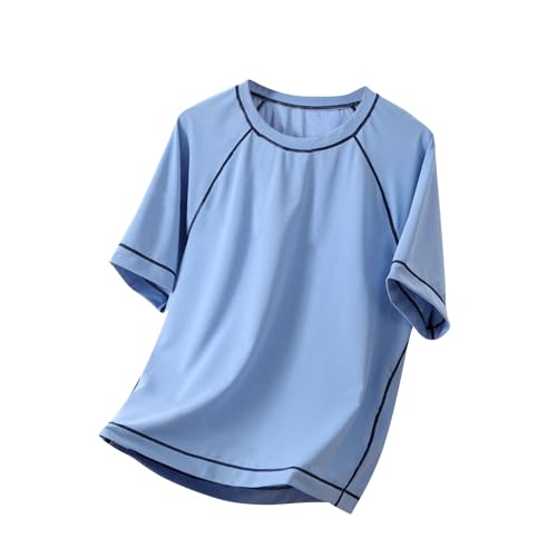 KIDSZJA My Recent Orders T-Shirts für Mädchen, bequem, leicht, empfindliche Haut, stilvoll, weiches Baumwollmischgewebe, gestreift, atmungsaktiv, Netzstoff, Sportkleidung, überschnittene KIDSZJA My Recent Orders T-Shirts für Mädchen, bequem, leicht, empfindliche Haut, stilvoll, weiches Baumwollmischgewebe, gestreift, atmungsaktiv, Netzstoff, Sportkleidung, überschnittene von KIDSZJA