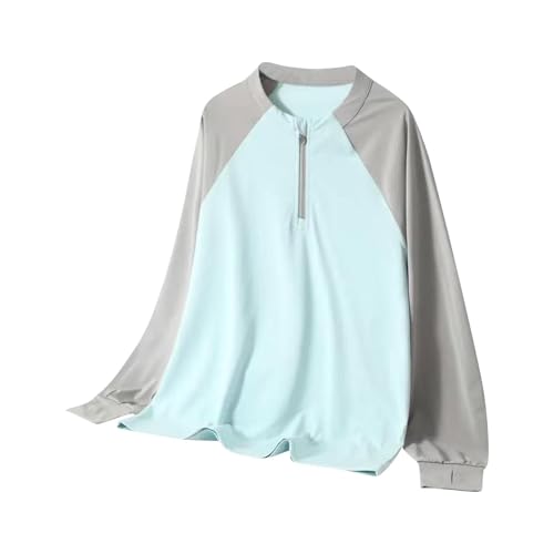 KIDSZJA Trendiges Streetwear-Shirt, langärmelig, 1/4-Reißverschluss, Sportpullover, Viertelreißverschluss, V-Ausschnitt, Sweatshirt, Netzstoff, schnelltrocknend, für Teenager, zum Üben, passende KIDSZJA Trendiges Streetwear-Shirt, langärmelig, 1/4-Reißverschluss, Sportpullover, Viertelreißverschluss, V-Ausschnitt, Sweatshirt, Netzstoff, schnelltrocknend, für Teenager, zum Üben, passende von KIDSZJA