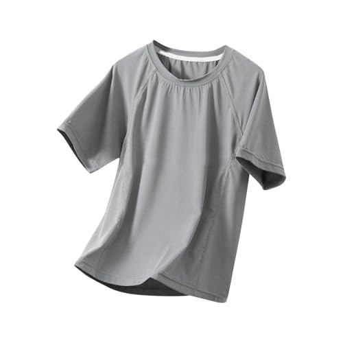 My Orders Placed By Me Mädchen-Blusen mit überschnittener Schulter, einfarbig, atmungsaktiv, Rundhalsausschnitt, Sonnenschutz, LSF 50+, praktische Kleidung, kurzärmelig, Netzstoff, Sport-Shirts My Orders Placed By Me Mädchen-Blusen mit überschnittener Schulter, einfarbig, atmungsaktiv, Rundhalsausschnitt, Sonnenschutz, LSF 50+, praktische Kleidung, kurzärmelig, Netzstoff, Sport-Shirts von KIDSZJA