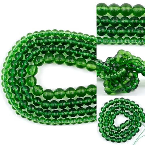 Natürliche grüne Moldavit-Perlen aus tschechischem Meteorit für die Schmuckherstellung, 6/8/10 mm, runde, lose Zwischenperlen, DIY-Armband, 38,1 cm Strang, 10 mm, ca. 37 Stück Natürliche grüne Moldavit-Perlen aus tschechischem Meteorit für die Schmuckherstellung, 6/8/10 mm, runde, lose Zwischenperlen, DIY-Armband, 38,1 cm Strang, 10 mm, ca. 37 Stück von KIEYTW