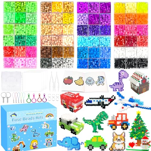 KIFHCMPR 72 Farben 5MM Bügelperlen Set, Bügelperlen mit Sortierbox, Bügelperlen Platten, Bügelpapier, Muster, Steckperlen Set für Kinder Geschenk Geburtstag Weihnachten DIY Jungen Mädche ab 5 Jahre KIFHCMPR 72 Farben 5MM Bügelperlen Set, Bügelperlen mit Sortierbox, Bügelperlen Platten, Bügelpapier, Muster, Steckperlen Set für Kinder Geschenk Geburtstag Weihnachten DIY Jungen Mädche ab 5 Jahre von KIFHCMPR
