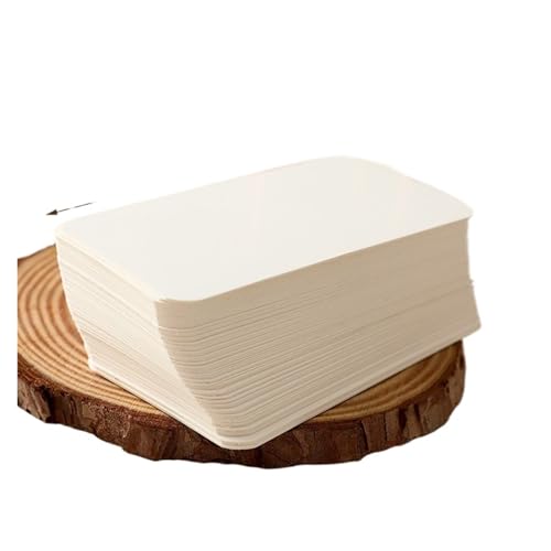 100 Blatt Postkarte Graffiti-Karte Blankokarte Lesezeichen Kleines Kraftpapier DIY Haftnotiz Kreative Wortnachricht Notizblock(White cards) von KIFSDLF