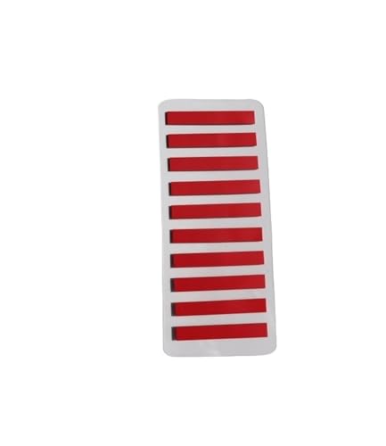 200 Blatt Farbaufkleber Notizen Transparente selbstklebende Indexregisterkarten Flaggen Haftnotizen Schreibwaren Schulbürobedarf(Red) von KIFSDLF