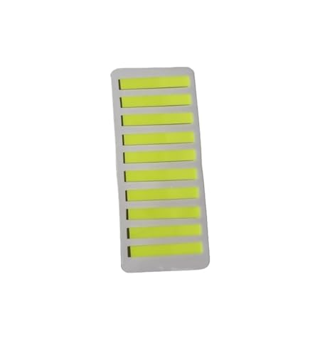 200 Blatt Farbaufkleber Notizen Transparente selbstklebende Indexregisterkarten Flaggen Haftnotizen Schreibwaren Schulbürobedarf(Yellow) von KIFSDLF
