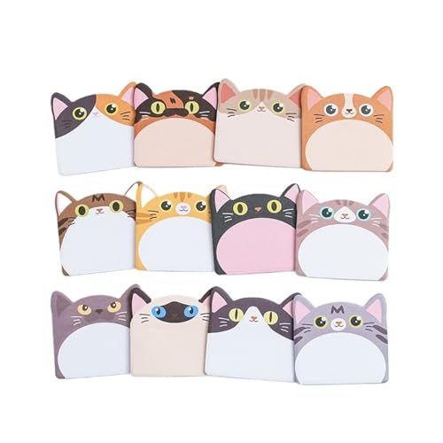 240 stücke Haftnotizpapier Cartoon Katzen Notizpapier Tasche Schreibblock Ashesive Notizblock Unliniertes Notizpapier(1-240pcs) von KIFSDLF