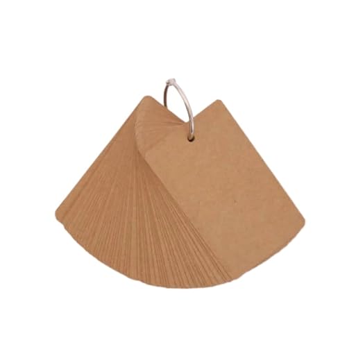 50 Blatt/Set Blanko-Notizblock aus einfarbigem Papier und Karte, tragbarer Mini-Notizblock, for Studenten und Mitarbeiter(Kraft Paper Color) von KIFSDLF