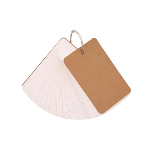 50 Blatt/Set Blanko-Notizblock aus einfarbigem Papier und Karte, tragbarer Mini-Notizblock, for Studenten und Mitarbeiter(WHITE) von KIFSDLF