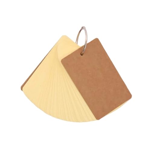 50 Blatt/Set Blanko-Notizblock aus einfarbigem Papier und Karte, tragbarer Mini-Notizblock, for Studenten und Mitarbeiter(Yellow) von KIFSDLF