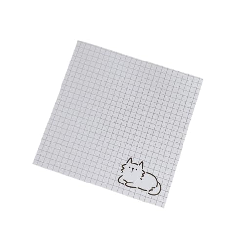 50 Blatt Cartoon Kurze Striche Niedliche Katze Notizblock Einfacher Stil Nachrichtenpapier Student Aufgabenliste Notizen Schulschreibwaren(D) von KIFSDLF