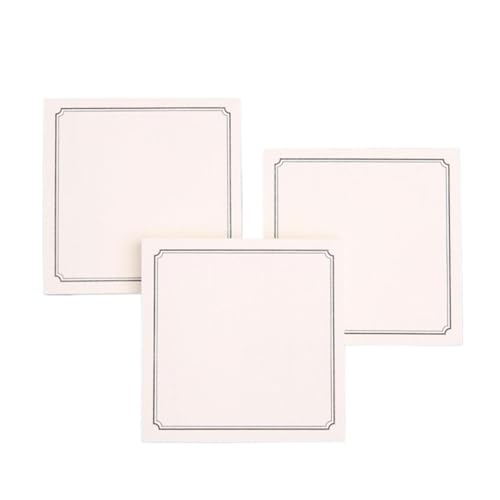 Haftnotizblock for Büro, Lesezeichen, Haftnotizen, Khaki/Weiß/Kawaii-Design, Aufkleber im Notizbuch, Notizblock(B 50 Sheets) von KIFSDLF