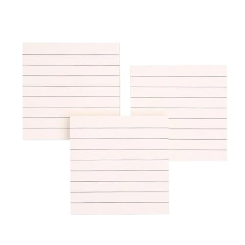 Haftnotizblock for Büro, Lesezeichen, Haftnotizen, Khaki/Weiß/Kawaii-Design, Aufkleber im Notizbuch, Notizblock(C 50 Sheets) von KIFSDLF