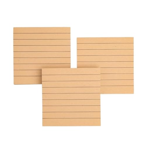 Haftnotizblock for Büro, Lesezeichen, Haftnotizen, Khaki/Weiß/Kawaii-Design, Aufkleber im Notizbuch, Notizblock(E 50 Sheets) von KIFSDLF