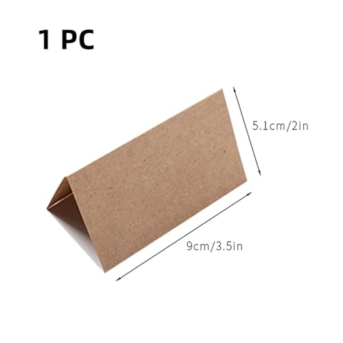 KIFSDLF 1/5/10/20Ps Mini-Tischkartenhalter aus Holz, Kraftpapier, rustikale Tischnummernhalter, Tischschildständer, Namenskarten-Fotobildhalter(1Card) von KIFSDLF