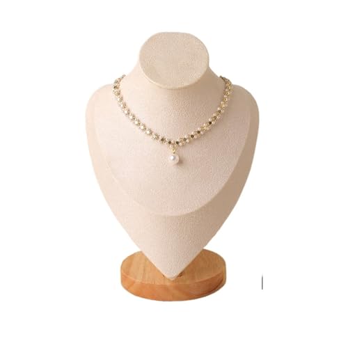 KIFSDLF 1 stück Holz Schmuck Display Rack Anhänger Halskette Armband Ohrringe Ring Lagerung Ständer Halter Zähler Schaufenster Organisatoren(Portrait-M) von KIFSDLF