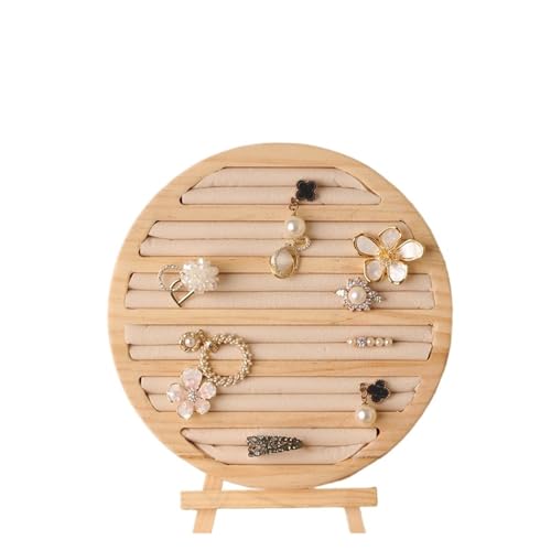 KIFSDLF 1 stück Holz Schmuck Display Rack Anhänger Halskette Armband Ohrringe Ring Lagerung Ständer Halter Zähler Schaufenster Organisatoren(Ring Plate) von KIFSDLF