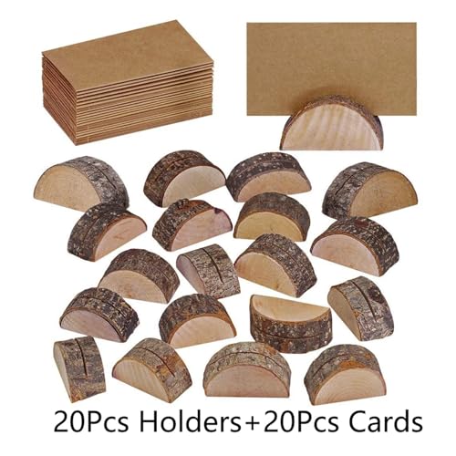 KIFSDLF 10/20 Set Rustikaler Tischkartenhalter aus Holz Kraft Tischname Tischkarte Tischnummernhalter Fotohalter Ständer Fotoclip Hochzeit KIFSDLF 10/20 Set Rustikaler Tischkartenhalter aus Holz Kraft Tischname Tischkarte Tischnummernhalter Fotohalter Ständer Fotoclip Hochzeit von KIFSDLF