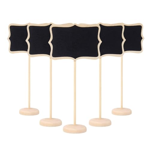 KIFSDLF Hochzeitstafel, Mini-Holztafel, Nachrichtenschild, Lebensmittel-Buffet-Etiketten for Hochzeit, Geburtstag, Party, Tischdekoration, Tischkarte(10pcs) von KIFSDLF