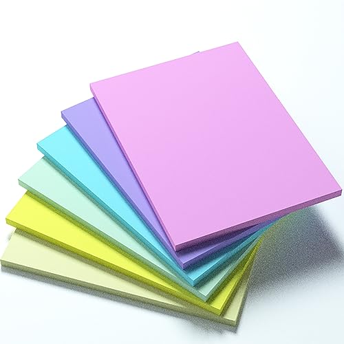 KIFZM Kreative extragroße Klebepads, 15,2 x 20,3 cm, Pastellfarben, harmonische Farben, 203 mm x 152 mm, 50 Blatt/Block, 6 Blöcke für Entwürfe, Präsentationen, Werkstätten, selbstklebende KIFZM Kreative extragroße Klebepads, 15,2 x 20,3 cm, Pastellfarben, harmonische Farben, 203 mm x 152 mm, 50 Blatt/Block, 6 Blöcke für Entwürfe, Präsentationen, Werkstätten, selbstklebende von KIFZM