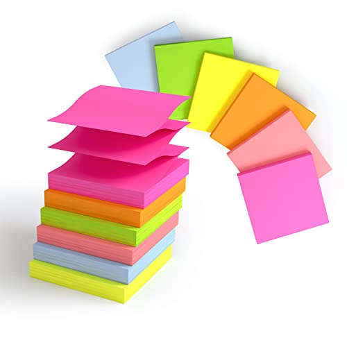 3 "x 3" Pop Up Aufkleber, 6 leuchtende und Pastellfarben, Z-Form Füllaufkleber 3 "x 3" Pop Up Aufkleber, 6 leuchtende und Pastellfarben, Z-Form Füllaufkleber von KIFZM