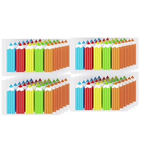KIFZM 1800 Stück Bleistift Index Marker,24 Sets in 5 Farben,wiederverwendbare Haftfahnen,einfache Index-Tabs, Haftnotizen,Seitenmarker Zum Hervorheben von Informationen in Verträgen,Büchern oder Akten KIFZM 1800 Stück Bleistift Index Marker,24 Sets in 5 Farben,wiederverwendbare Haftfahnen,einfache Index-Tabs, Haftnotizen,Seitenmarker Zum Hervorheben von Informationen in Verträgen,Büchern oder Akten von KIFZM