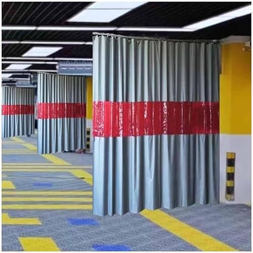 KIJyfgTR Abstandshalter - Hochleistungs-Schweißschutzmatte - Mit Sichtfenster for Industrie-, Werkstatt- und Schneidemaschinen(2.5x3 m/8.3x9.8 ft) von KIJyfgTR