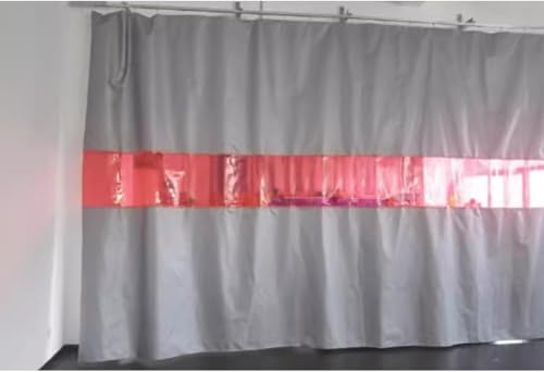 KIJyfgTR Schweißerschutzvorhang – Wandmontage, silikonbeschichtete, flammhemmende Glasfaserdecke, 0,5 mm dick, Maschinenräume, Werkstätten(3.5x2.5m/11.5x8.3ft) von KIJyfgTR