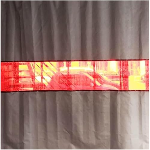 KIJyfgTR Silikonbeschichtete Decken mit Fensterpaneelen, 20-mil-Schottvorhänge for feuerhemmende Maschinenraumwerkstätten(1.5x2.5m/5x8.3ft) von KIJyfgTR