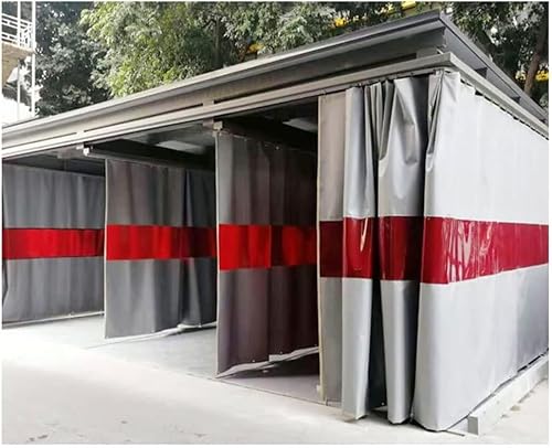 KIJyfgTR Silikonbeschichtete Schweißdecken mit roten Sichtfenstern, Hochleistungs-Schweißschutzmatten for Industrie, Werkstatt, Schneidemaschinen(6.5X3M) von KIJyfgTR